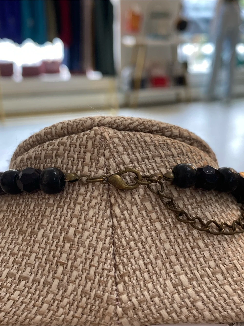 Elegant Black Faceted Statement Necklace - Women's Jewelry